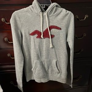 Gray Hollister hoodie size large